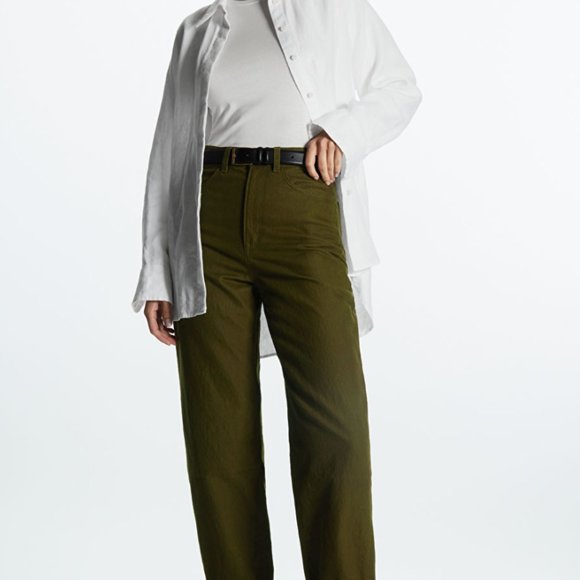 COS Tapered-leg High-rise Chinos - Picture 1 of 6